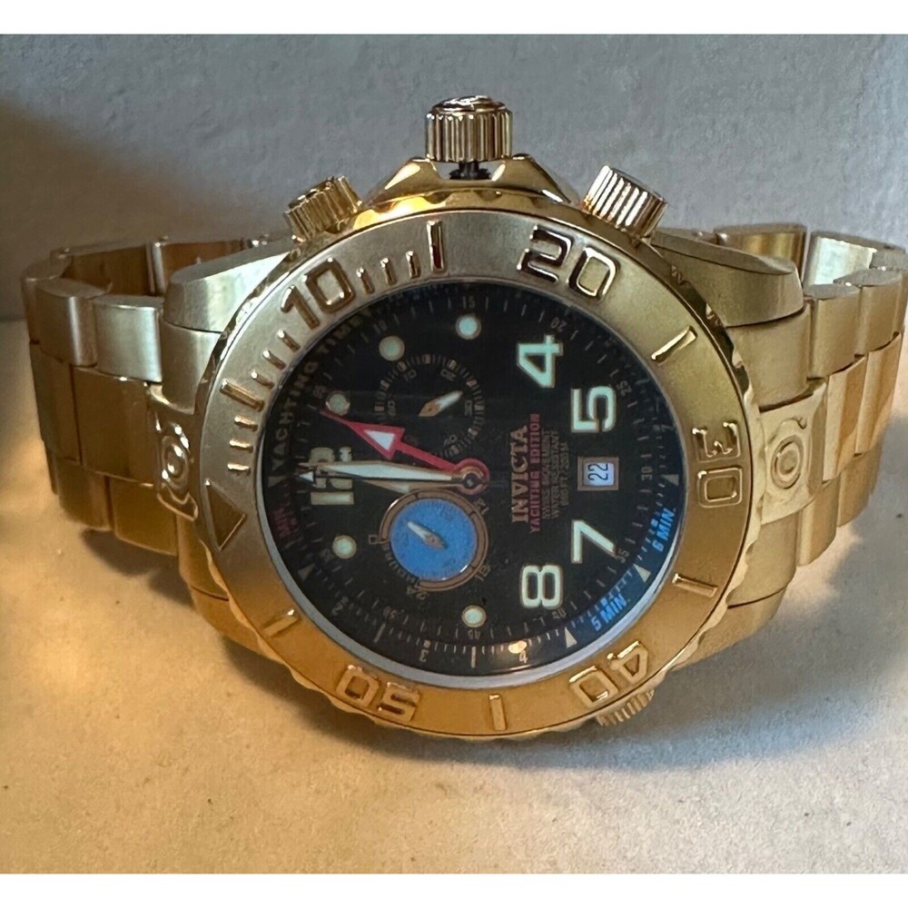 Invicta Ocean Quest Yachting Edition Model 6670 47 mm Steel/Gold Men's Watch